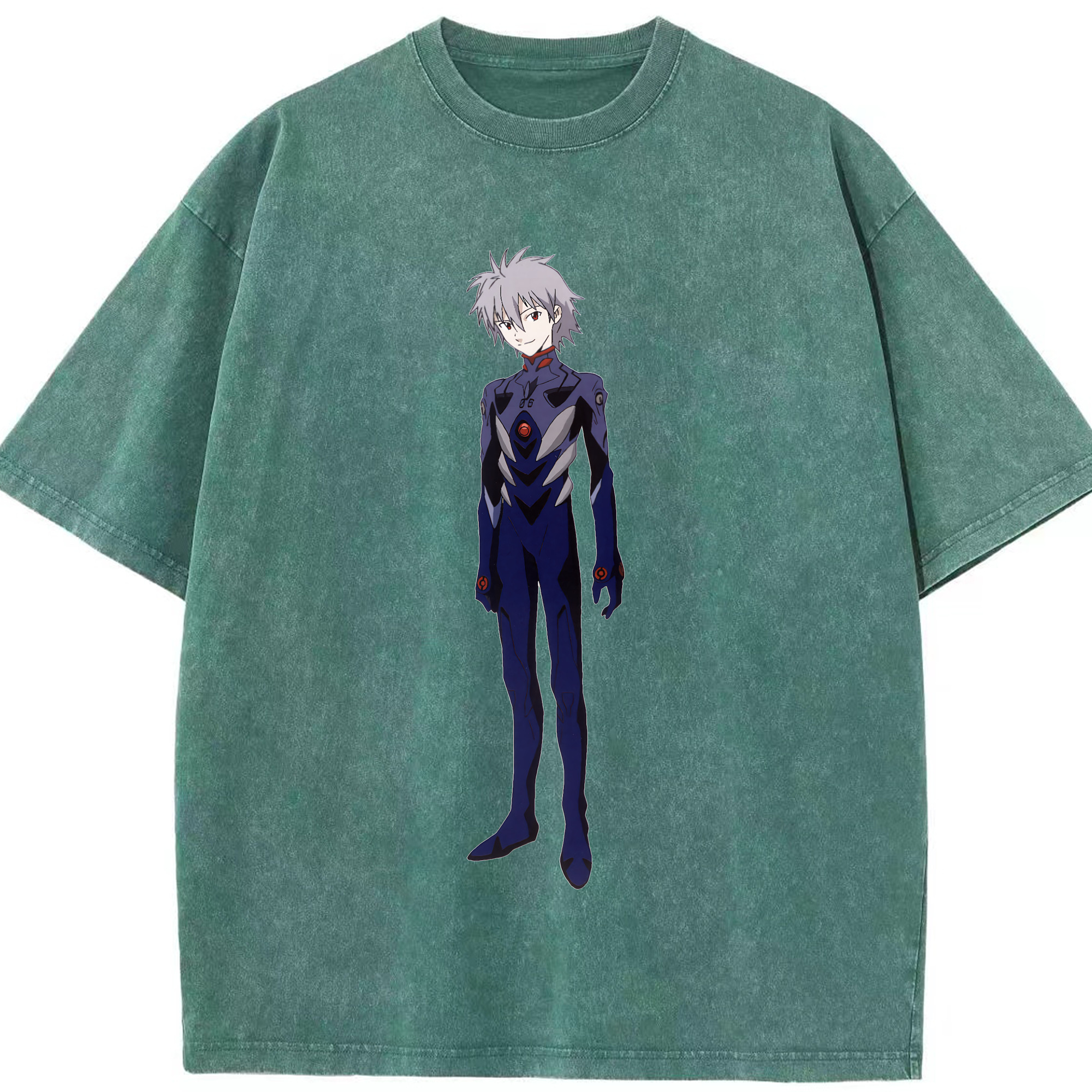 （画像用） EVA 新世紀エヴァンゲリオン 綿100% ヴィンテージ風 半袖Tシャツ（フロントプリント）